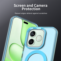 Coque de téléphone magnétique en TPU+PC givré de qualité supérieure, anti-traces de doigts, protection d'écran surélevée, antichoc pour Honor 600/600 Pro/600 Lite