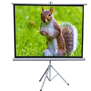 72 84 92 100 110 Pantalla de proyección de trípode portátil para interiores y exteriores de 120 pulgadas para películas u oficinas - Product Image 1