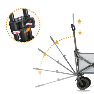Chariot pliable robuste pour le camping, chariot de transport extérieur, chariot de plage, chariot de voyage pliable - Product Image 6