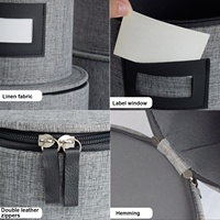 Tasses de voyage en cuir, stockage rigide, conteneurs de vaisselle empilables, assiettes à salade, vaisselle de Protection des récipients, expédition en chine