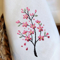 Serviettes en tissu carrées brodées, 100% coton, écologiques, réutilisables, design moderne pour usage en restaurant