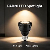 Ampoule LED PAR20, culot E26 E27, boîtier en aluminium, 2700K 6500K, couleur réglable, éclairage intérieur, CRI 90, économie d'énergie