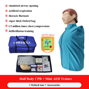Model Pelatihan <span class=keywords><strong>CPR</strong></span> Setengah Badan Berkualitas Tinggi untuk Pelatihan Defibrilasi dengan Tas Oxford dan Aksesoris Tanpa Pengontrol - Product Image 2
