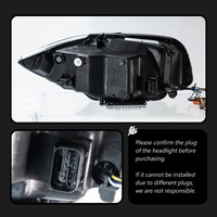 Conjunto de faros proyectores LED láser Fang DRL para BMW Serie 1 E87 2004-2011 con señal de giro secuencial, Plug and Play, piezas de automóvil