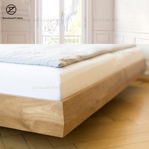 Japanese Solid Wood Floating <strong>Bed</strong> Floor Heating Friendly Headboardless <strong>Low</strong> Tatami <strong>Bed</strong> <strong>Frame</strong> Custom for Homestay - Product Image 4