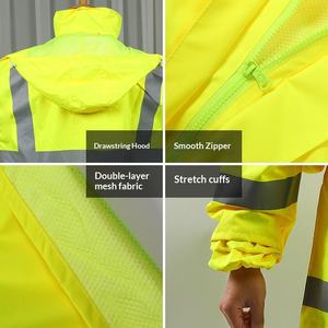Ropa de Seguridad Reflectante Impermeable y Cortavientos para Adultos, de Tela Oxford, para Tráfico, Senderismo y Ciclismo, Venta al Por Mayor - Product Image 5