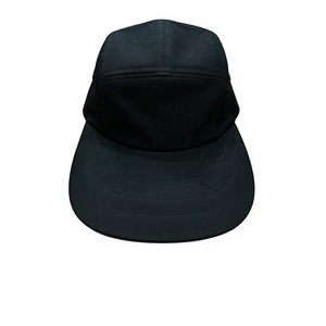 Casquette de camping à 5 panneaux avec logo personnalisé, en coton non structuré, à visière plate, avec fermeture snapback, pour adultes, décontractée, pour l'extérieur, produite dans une usine au Vietnam - Product Image 3