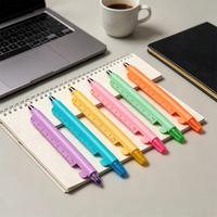 Oferta Especial: Marcador Creativo Multifuncional de 6 Colores, Lápiz de Gel para Pantalla Táctil, Resaltador Fluorescente con Soporte para Teléfono