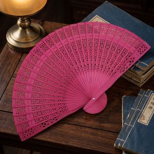 Promotional Fluorescent Hand Fans Wholesale Customized Pattern Primary Color Sunflower <b>Wood</b> Folding Fan Beautiful Sandalwood Fan - Product Image 4