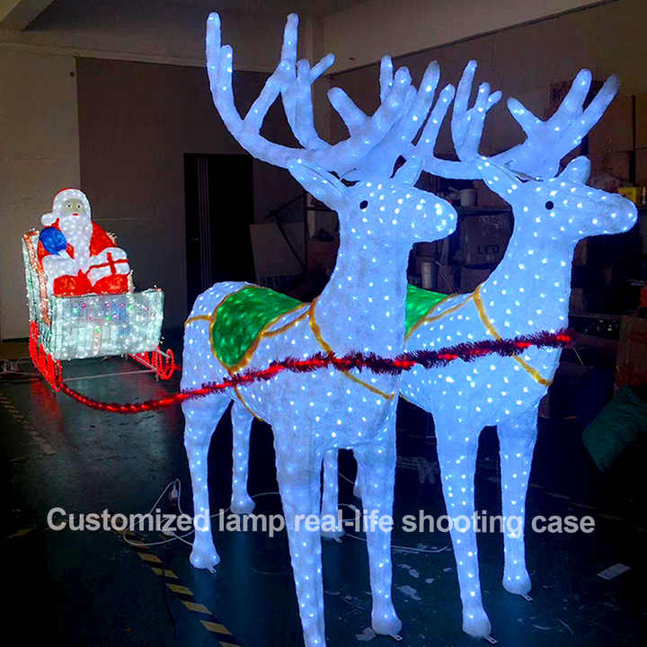 High Quality 24v Outdoor Led Sculpture 3d Acrylic Life Size Santa ...