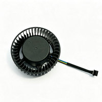 Ventilateur de refroidissement PWM 4 broches 80 mm, ventilateur centrifuge turbo latéral avec support de montage pour GPU et dissipation thermique industrielle.