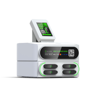 Estación de carga de teléfono personalizada con 4 ranuras Business Stack Sharing Power Bank Locker Fasti Chargers Teléfono celular Kiosco de carga PAX