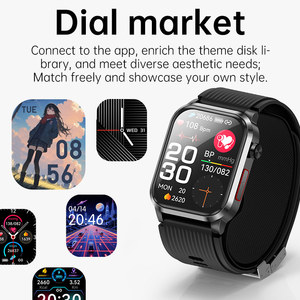 Montre connectée médicale P300 Pro en acier inoxydable avec pompe à air de qualité médicale, mesure de <span class=keywords><strong>la</strong></span> fréquence cardiaque et de <span class=keywords><strong>la</strong></span> tension <span class=keywords><strong>artérielle</strong></span> - Product Image 1