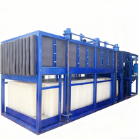 Machine à glace industrielle 220V 60Hz monophasée 1 tonne, fabricant de blocs de glace avec compresseur, haute productivité