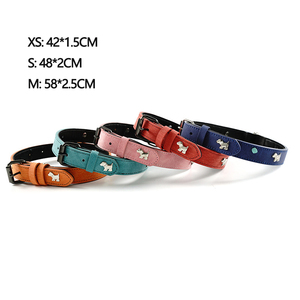 Collar de correa de perro de cuero personalizado de lujo mascotas duraderas logotipo personalizado correa de viaje para mascotas al aire libre - Product Image 2