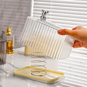 Desktop Tissue Box Paper Storage Household Living Room Dining Coffee Table Light Luxury Multifunctional