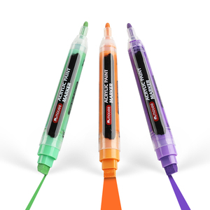 Mobee P-905700 10 colori Jumbo Set pennarello vernice acrilica doppia punta 10mm largo e 3mm Fine per opere d'arte e lettere audaci - Product Image 5