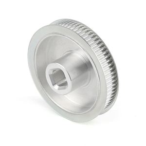 Polea de distribución de aluminio personalizada INTECH EBM, piñón de transmisión GT1 GT1.5 GT2 GT3 GT5, orificio de 10 mm, soporte OEM para deslizador de cámara - Product Image 1