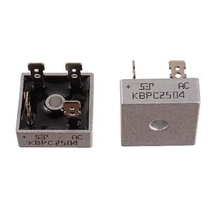 KBPC2504 25A 400 V Diodos rectificadores de puente Axial 25 Amp 400 Voltios Diodos electrónicos de silicio de <span class=keywords><strong>onda</strong></span> <span class=keywords><strong>completa</strong></span> Paquete 2 piezas - Product Image 4
