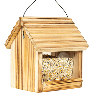 WDF nuevo estilo OEM/ODM Mangeoire para Les Oiseaux bambú lagarto paloma loro pájaro comedero madera pájaro comederos para pájaros - Product Image 2