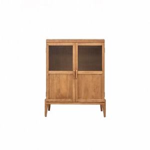 Aparador Moderno Nórdico para Sala de Estar, Mueble de Teca Africana Hecho a Mano que Ahorra Espacio, para Uso en el Hogar y Hoteles - Product Image 1