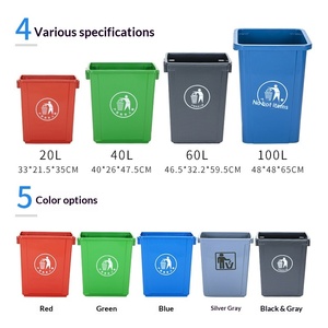 Contenedor <span class=keywords><strong>de</strong></span> <span class=keywords><strong>Basura</strong></span> Cilíndrico <span class=keywords><strong>de</strong></span> Plástico sin Tapa, Capacidad Superior a 12L, para Cocina, Oficina, Hogar y Uso Comercial, Contenedor <span class=keywords><strong>de</strong></span> Residuos para Exteriores - Product Image 4