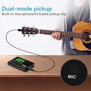 TERENCE Tuner numérique 3-en-1, métronome, générateur de tonalité, volume réglable, guitare classique, basse, clarinette chromatique, trompette, <span class=keywords><strong>violoncelle</strong></span> - Product Image 5