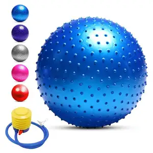 DECELEVEN Hot Sale Sports Yoga Balls Point Fitness Gym Balance Fit Ball Exercise Pilates Workout Barbed Massage Ball