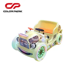 כיף צבעוני בידור מקורה מופעל על מטבעות מוסיקה רכיבה לילדים מכונית מרובעת מכונת ילדים ללונה פארק