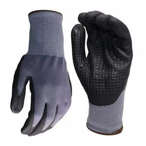 Guantes DE TRABAJO recubiertos de NBR de nitrilo de microespuma de 15g de nailon y LICRA, guantes de montaje de coche automotriz de precisión de microespuma - Product Image 5