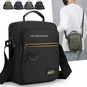 Men's Oxford Cloth Crossbody Bag Waterproof Multi Compartment Casual Commuting Shoulder Bag Solid Color Spring 2026 - Product Image 3