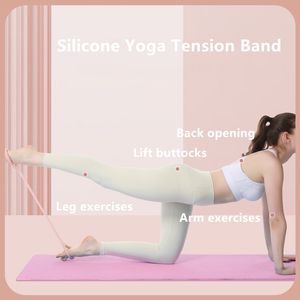 Bandes élastiques en silicone pour exercices de yoga avec logo personnalisé - Product Image 3