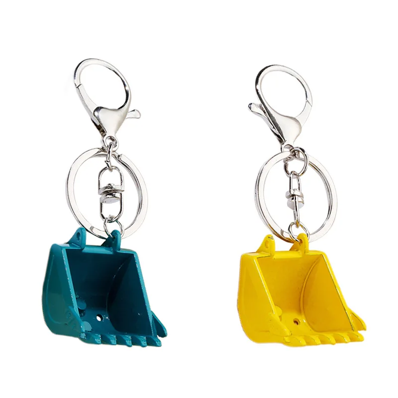 小物 construct key chain multi-yellow Komatsu Keychain - Durable & Versatile Excavator Accessory