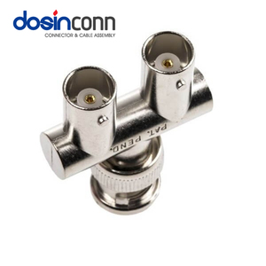 Conector BNC Hembra <span class=keywords><strong>a</strong></span> <span class=keywords><strong>Macho</strong></span>, Enchufe BNC(f), Dos Conectores Banana Dobles de 4 <span class=keywords><strong>mm</strong></span>, <span class=keywords><strong>Adaptador</strong></span> Coaxial de Unión K9 - Product Image 2