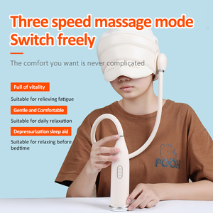 Nuevos productos personalizados, masajeador de cabeza y ojos de aire 2 en 1, compresión de calor para la salud ocular, masajeador inteligente para dormir, masajeador de cabeza - Product Image 6