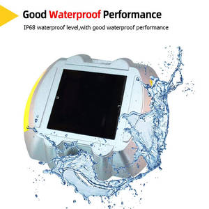 6 LED反射式道路スタッドソーラーライト、ソーラー式私道ステップドックライトマーカー、ソーラーパスウェイライト屋外用 - Product Image 3