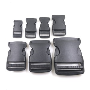 Hebilla de Plástico Ajustable de 1.5-5.0 cm, Cierre de Presión Simple Negro para Bolsas y Accesorios de Equipaje - Product Image 1