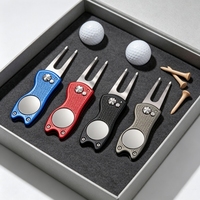 Outil de réparation de pitch de golf OEM avec bouton poussoir en U, personnalisable pour les entreprises, vente en gros, fabricant de kits de réparation de divots de golf