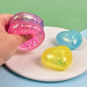 JY Bola Antiestrés de Malta con Forma de Corazón Aurora Grande, de Subida Lenta, Juguete Sensorial para Aliviar el Estrés - Product Image 2