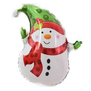 Nouveau ballon de <span class=keywords><strong>film</strong></span> d'aluminium de père noël et de bonhomme de neige ballons de fête décoratifs d'arbre de noël pour l'atmosphère de fête - Product Image 4