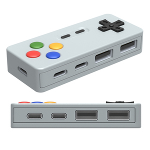 2025 xu hướng mới Trò chơi giao diện điều khiển USB Hub PVC máy tính Docking Station sáng tạo xách tay mini máy tính để bàn 4 cổng USB 2.0 loại C USB Hub - Product Image 1