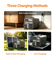 Station d'alimentation portable 2000W, batterie lithium-ion, stockage d'énergie solaire, écran LED, multi-ports, générateur de camping en plein air, modèle MP7