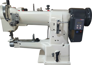 Machine à coudre industrielle RONMACK RM-335 à point noué, simple aiguille, cylindrique, triple entraînement, commande électronique, pour usine de confection - Product Image 4