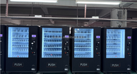 Distributeur automatique de boissons et de snacks à livraison rapide et conception sécurisée, distributeur automatique moderne pour les entreprises de restauration