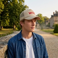 Casquette Trucker Unisexe Rayée Tendance pour Affaires, Pêche, Activités de Plein Air et Travail Hivernal, 5 Panneaux, Dos en Maille, 100% Coton, Respirante et Imperméable
