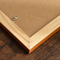 Marco de Madera Clásico Americano Grande para Colgar en la Pared, para Cuadros A4, 4K, 8K, A3, 12x18, Venta al Por Mayor