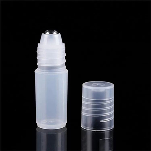 LingKa LK01 Faible MOQ 5ml 10ml Mini Flacon Roll-on Transparent pour Huile Essentielle et Parfum avec Bouchon Noir en Verre - Product Image 3