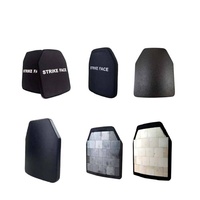 Chaleco táctico suave de carburo de silicio PE + alúmina 4 IV placa de cerámica dura insertar protección de placa de armadura de poliéster segura
