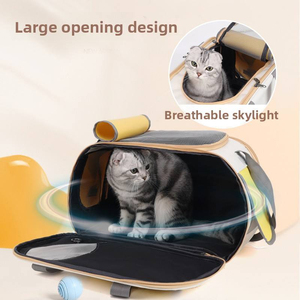 Oxford Breathable Double Shoulder Pet <b>Carrier</b> Bag Large Capacity New Square Design Fashionable Foldable Travel Bag Dogs Zipper - Product Image 2