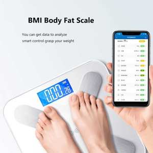 เครื่องชั่งน้ำหนักอัจฉริยะวิเคราะห์องค์ประกอบร่างกาย <span class=keywords><strong>BMI</strong></span> คุณภาพโรงงาน พร้อมแอปพลิเคชัน - Product Image 3